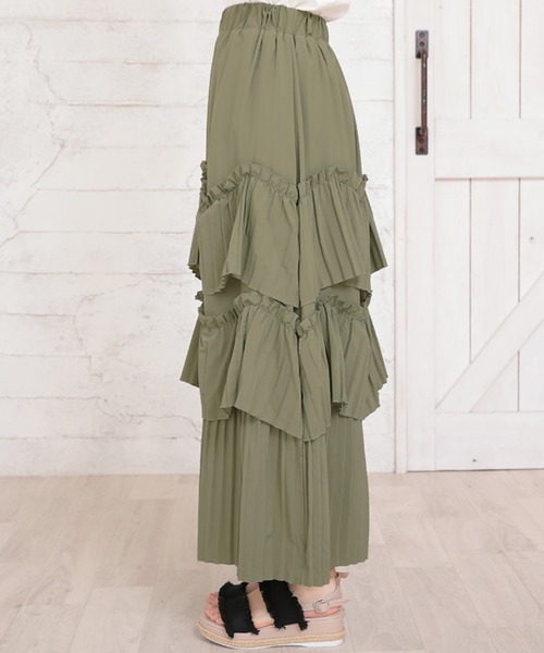 Girly Doll（ガーリードール）の「ティアードスカート（スカート・レディース・ホワイト/グリーン・S/M/L）」の19枚目の写真