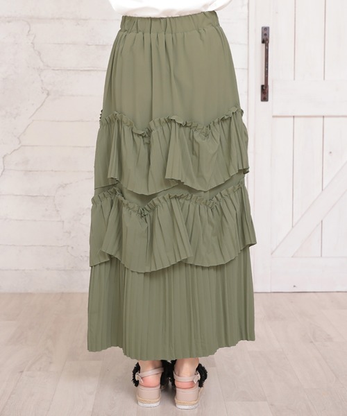 Girly Doll（ガーリードール）の「ティアードスカート（スカート・レディース・ホワイト/グリーン・S/M/L）」の20枚目の写真
