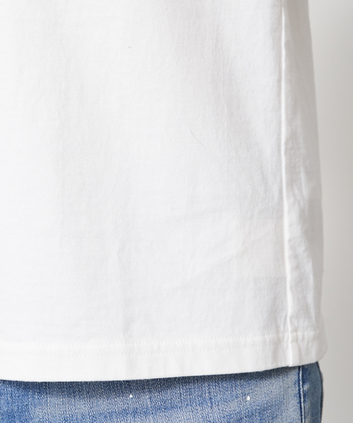 5351 POUR LES HOMMES（ゴーサンゴーイチプールオム）の「NEWワンライン半袖Tシャツ【ポケットver.】（Tシャツ/カットソー・メンズ・ホワイト/ブラック・44/46/48/50/52）」の22枚目の写真