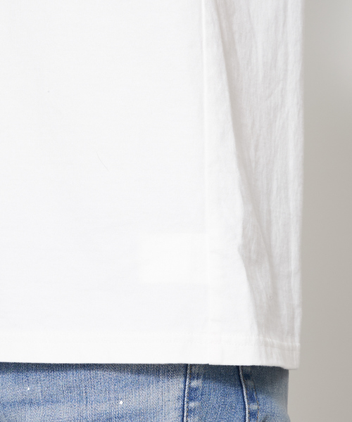 5351 POUR LES HOMMES（ゴーサンゴーイチプールオム）の「NEWワンライン半袖Tシャツ【ポケットver.】（Tシャツ/カットソー・メンズ・ホワイト/ブラック・44/46/48/50/52）」の20枚目の写真