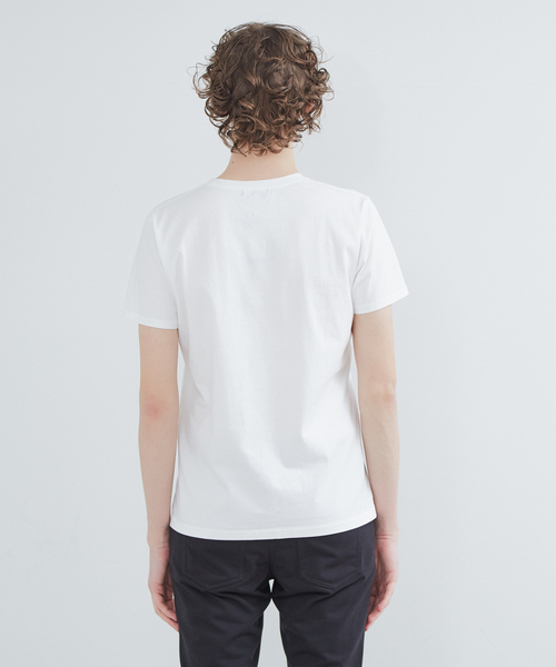 5351 POUR LES HOMMES（ゴーサンゴーイチプールオム）の「NEWワンライン半袖Tシャツ【ポケットver.】（Tシャツ/カットソー・メンズ・ホワイト/ブラック・44/46/48/50/52）」の11枚目の写真