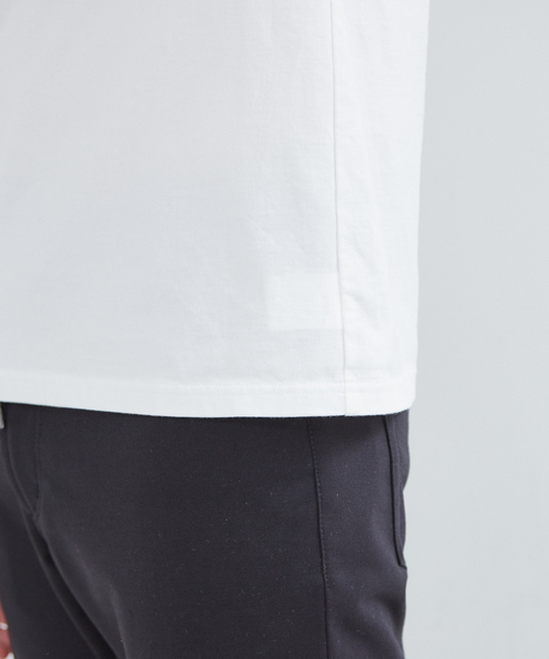 5351 POUR LES HOMMES（ゴーサンゴーイチプールオム）の「NEWワンライン半袖Tシャツ【ポケットver.】（Tシャツ/カットソー・メンズ・ホワイト/ブラック・44/46/48/50/52）」の6枚目の写真
