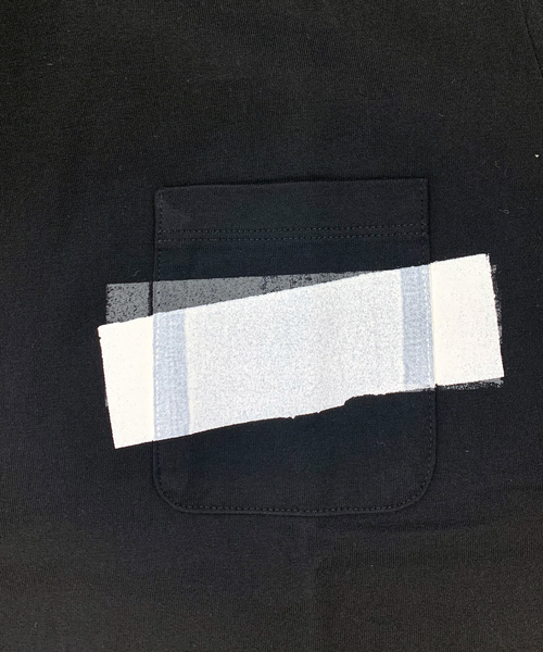5351 POUR LES HOMMES（ゴーサンゴーイチプールオム）の「NEWワンライン半袖Tシャツ【ポケットver.】（Tシャツ/カットソー・メンズ・ホワイト/ブラック・44/46/48/50/52）」の4枚目の写真