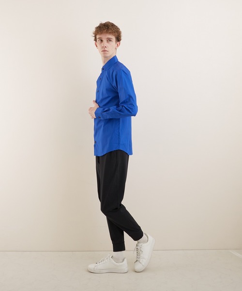 VIBGYOR（ヴィブジョー）の「【VIBGYOR BY AS】ブロードワイドカラーシャツ(GW)（シャツ/ブラウス・メンズ・ネイビー/ブルー/ピンク/ブラック/ホワイト/ブラック系その他/ブルー系その他/ブラック系その他2/ブルー系その他2/ワイン・LARGE/X-LARGE/MEDIUM）」の6枚目の写真