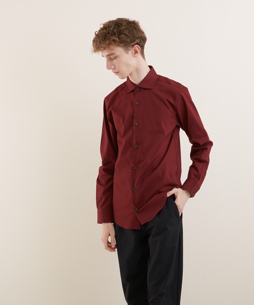 VIBGYOR（ヴィブジョー）の「【VIBGYOR BY AS】ブロードワイドカラーシャツ(GW)（シャツ/ブラウス・メンズ・ネイビー/ブルー/ピンク/ブラック/ホワイト/ブラック系その他/ブルー系その他/ブラック系その他2/ブルー系その他2/ワイン・LARGE/X-LARGE/MEDIUM）」の21枚目の写真