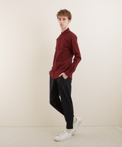 VIBGYOR（ヴィブジョー）の「【VIBGYOR BY AS】ブロードワイドカラーシャツ(GW)（シャツ/ブラウス・メンズ・ネイビー/ブルー/ピンク/ブラック/ホワイト/ブラック系その他/ブルー系その他/ブラック系その他2/ブルー系その他2/ワイン・LARGE/X-LARGE/MEDIUM）」の19枚目の写真