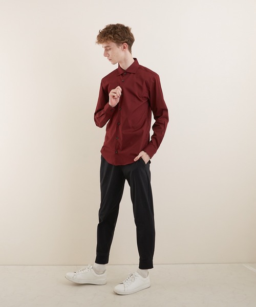 VIBGYOR（ヴィブジョー）の「【VIBGYOR BY AS】ブロードワイドカラーシャツ(GW)（シャツ/ブラウス・メンズ・ネイビー/ブルー/ピンク/ブラック/ホワイト/ブラック系その他/ブルー系その他/ブラック系その他2/ブルー系その他2/ワイン・LARGE/X-LARGE/MEDIUM）」の18枚目の写真