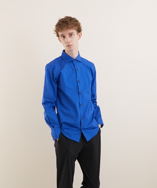 VIBGYOR（ヴィブジョー）の「【VIBGYOR BY AS】ブロードワイドカラーシャツ(GW)（シャツ/ブラウス・メンズ・ネイビー/ブルー/ピンク/ブラック/ホワイト/ブラック系その他/ブルー系その他/ブラック系その他2/ブルー系その他2/ワイン・LARGE/X-LARGE/MEDIUM）」の15枚目の写真