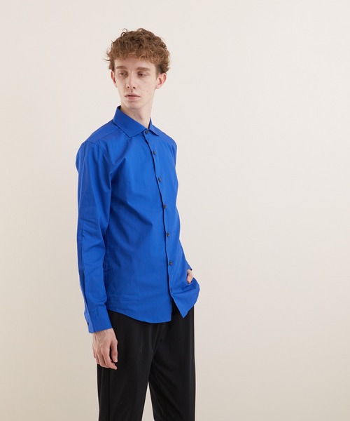 VIBGYOR（ヴィブジョー）の「【VIBGYOR BY AS】ブロードワイドカラーシャツ(GW)（シャツ/ブラウス・メンズ・ネイビー/ブルー/ピンク/ブラック/ホワイト/ブラック系その他/ブルー系その他/ブラック系その他2/ブルー系その他2/ワイン・LARGE/X-LARGE/MEDIUM）」の13枚目の写真