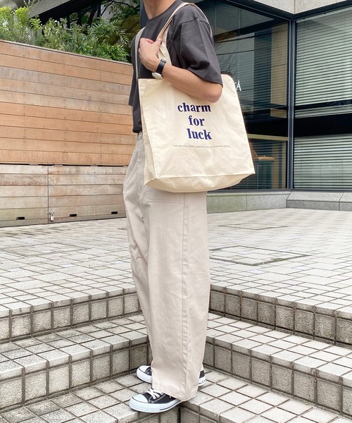 PairPair（ペアペア）の「プリントTシャツ×トートバッグ×スカーフ3セット(男女兼用)（Tシャツ/カットソー・レディース・ブラック/オフホワイト/グレイッシュベージュ・FREE）」の12枚目の写真