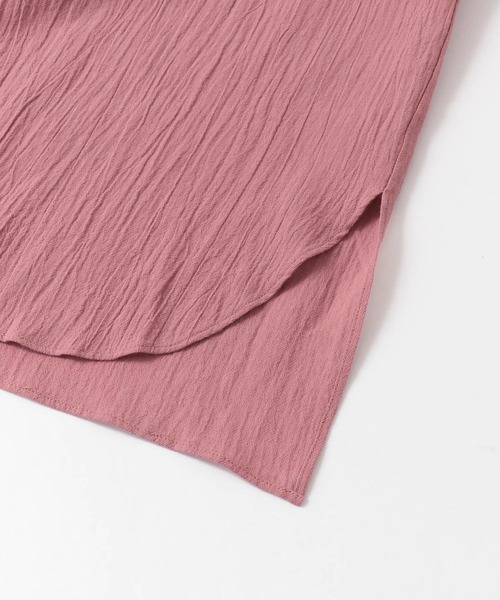 URBAN RESEARCH DOORS（アーバンリサーチドアーズ）の「楊柳ボイルシャツワンピース（ワンピース・レディース・ブラック/ピンク系その他・ONE）」の17枚目の写真