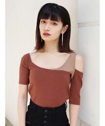 カッティングレイヤーフィットTシャツ