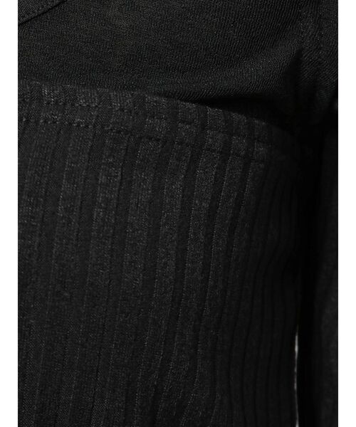 EMODA（エモダ）の「カッティングレイヤーフィットTシャツ（Tシャツ/カットソー・レディース・ブラック/ブラウン/ライム・FREE）」の15枚目の写真