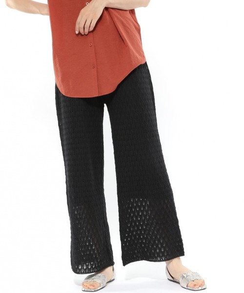 LAKOLE（ラコレ）の「12Gクロシェニットパンツ / LAKOLE（その他パンツ