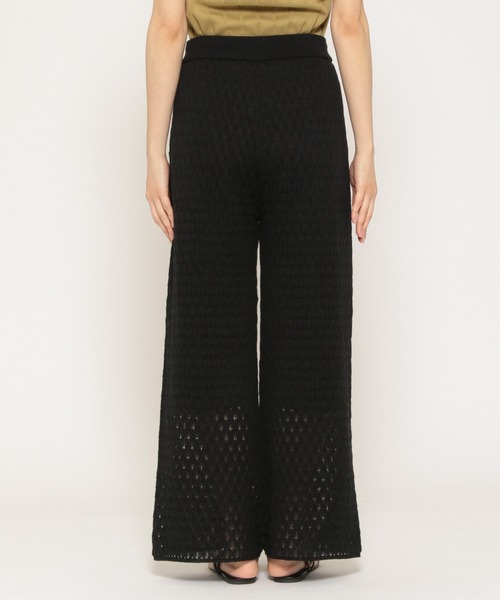 LAKOLE（ラコレ）の「12Gクロシェニットパンツ / LAKOLE（その他パンツ・レディース・アイボリー/ブラック/モカ・SMALL/MEDIUM）」の10枚目の写真