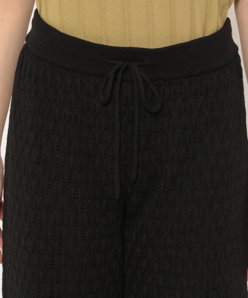 LAKOLE（ラコレ）の「12Gクロシェニットパンツ / LAKOLE（その他パンツ・レディース・アイボリー/ブラック/モカ・SMALL/MEDIUM）」の13枚目の写真