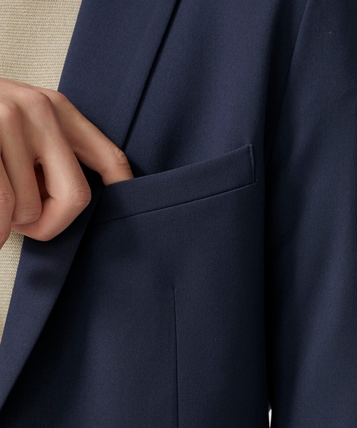 STUDIOUS（ステュディオス）の「【STUDIOUS】NIFTEC 2Bセットアップジャケット（テーラードジャケット・メンズ・ブラック/ネイビー/ブラウン/ブルー/ダークグレー・1/2/3）」の13枚目の写真
