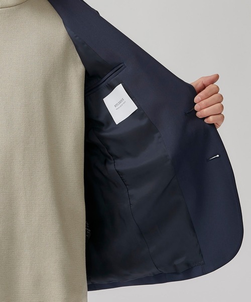 STUDIOUS（ステュディオス）の「【STUDIOUS】NIFTEC 2Bセットアップジャケット（テーラードジャケット・メンズ・ブラック/ネイビー/ブラウン/ブルー/ダークグレー・1/2/3）」の14枚目の写真