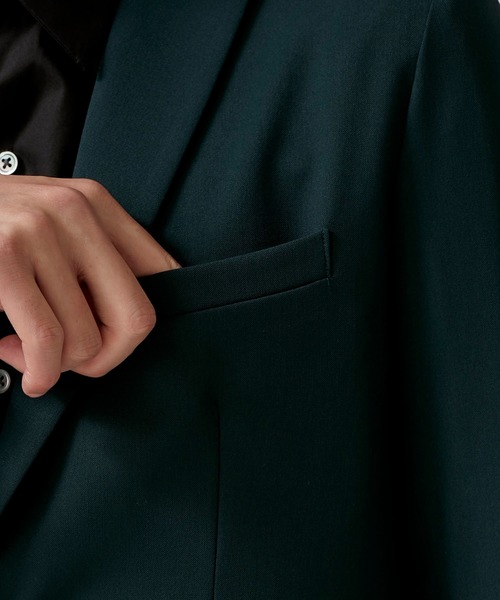 STUDIOUS（ステュディオス）の「【STUDIOUS】NIFTEC 2Bセットアップジャケット（テーラードジャケット・メンズ・ブラック/ネイビー/ブラウン/ブルー/ダークグレー・1/2/3）」の9枚目の写真
