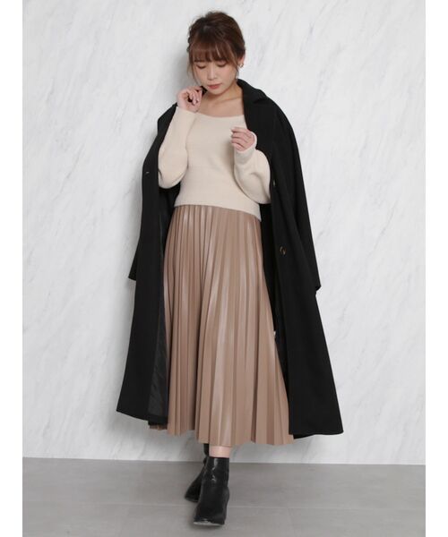 dazzlin（ダズリン）の「リラクシーロングチェスターコート（チェスターコート・レディース・アイボリー/ブラック/グリーン/モカ・FREE）」の16枚目の写真