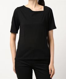 AMERICAN HOLIC | アシメショルダー5分袖カットプルオーバー　＊(Tシャツ/カットソー)