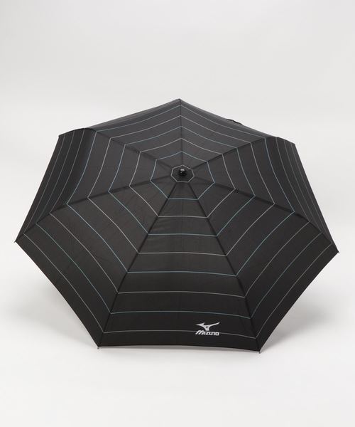 MIZUNO（ミズノ　）の「折りたたみ傘　”ボーダー”（折りたたみ傘・メンズ・ブラック/ダークブルー/ネイビー・FREE）」の4枚目の写真