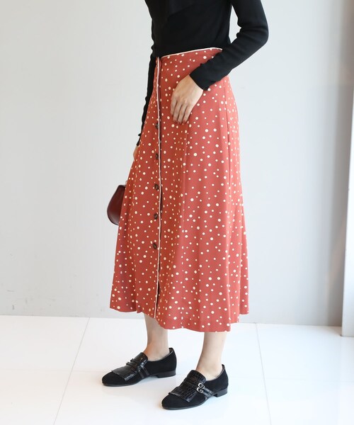 セール Web 一部店舗限定 Supreme La La ドットパイピングスカート スカート Supreme La La シュープリームララ のファッション通販 Zozotown