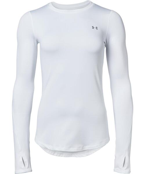 UNDER ARMOUR(アンダーアーマー)の「UAコールドギアアーマー クルー(トレーニング/レディース)(Tシャツ/カットソー・レディース・ホワイト/ブラック/ネイビー・SM/XL/LG/MD)」の2枚目の写真