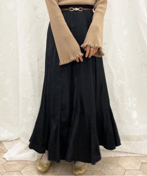 apres jour（アプレジュール）の「アソートマーメイドサーキュラースカート【ZOZOTOWN限定アイテム】（スカート・レディース・ブラック/ダークブラウン/ベージュ/その他・SMALL/MEDIUM/X-LARGE）」の2枚目の写真
