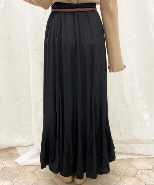 apres jour（アプレジュール）の「アソートマーメイドサーキュラースカート【ZOZOTOWN限定アイテム】（スカート・レディース・ブラック/ダークブラウン/ベージュ/その他・SMALL/MEDIUM/X-LARGE）」の7枚目の写真