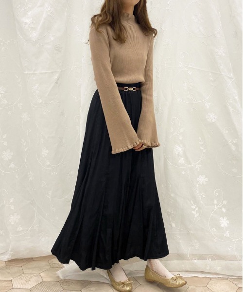 apres jour（アプレジュール）の「アソートマーメイドサーキュラースカート【ZOZOTOWN限定アイテム】（スカート・レディース・ブラック/ダークブラウン/ベージュ/その他・SMALL/MEDIUM/X-LARGE）」の8枚目の写真