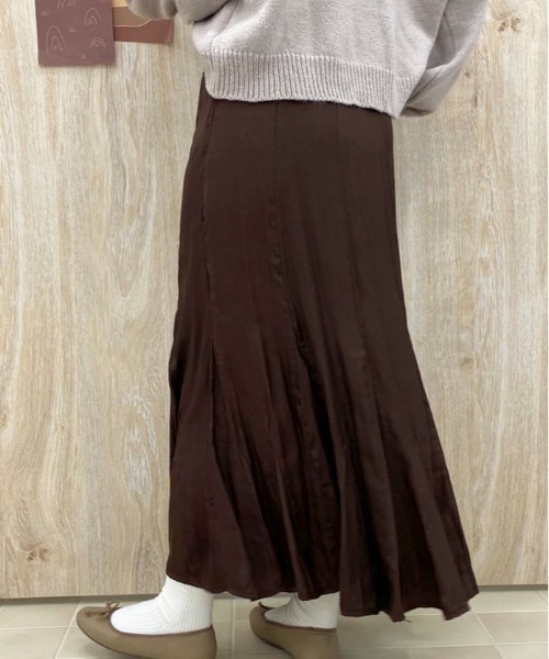 apres jour（アプレジュール）の「アソートマーメイドサーキュラースカート【ZOZOTOWN限定アイテム】（スカート・レディース・ブラック/ダークブラウン/ベージュ/その他・SMALL/MEDIUM/X-LARGE）」の11枚目の写真
