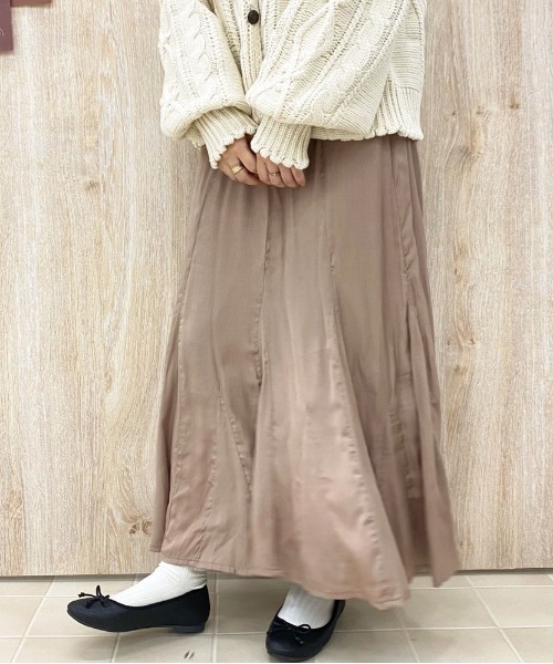 apres jour（アプレジュール）の「アソートマーメイドサーキュラースカート【ZOZOTOWN限定アイテム】（スカート・レディース・ブラック/ダークブラウン/ベージュ/その他・SMALL/MEDIUM/X-LARGE）」の13枚目の写真