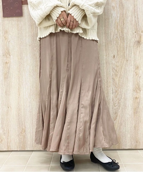 apres jour（アプレジュール）の「アソートマーメイドサーキュラースカート【ZOZOTOWN限定アイテム】（スカート・レディース・ブラック/ダークブラウン/ベージュ/その他・SMALL/MEDIUM/X-LARGE）」の14枚目の写真
