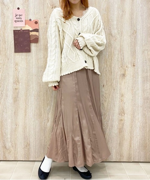 apres jour（アプレジュール）の「アソートマーメイドサーキュラースカート【ZOZOTOWN限定アイテム】（スカート・レディース・ブラック/ダークブラウン/ベージュ/その他・SMALL/MEDIUM/X-LARGE）」の16枚目の写真