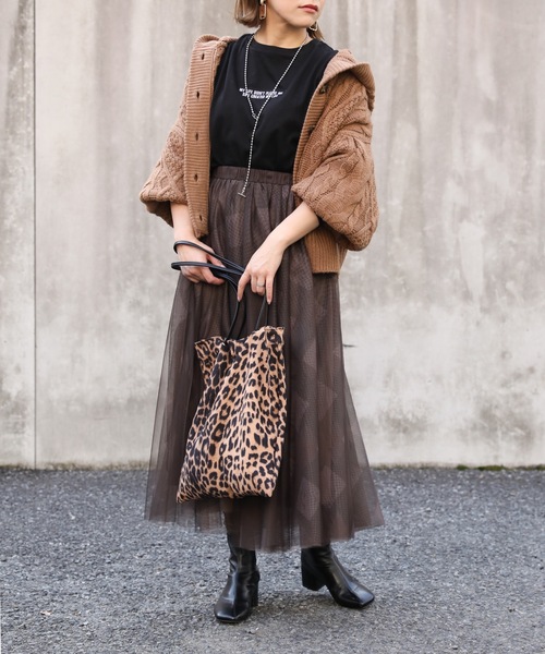 ap retro（アプレトロ）の「チェックチュールスカート【ZOZO限定アイテム】（スカート・レディース・ブラウン/グリーン/グレー・FREE）」の18枚目の写真