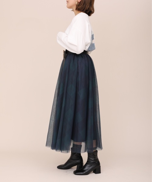 ap retro（アプレトロ）の「チェックチュールスカート【ZOZO限定アイテム】（スカート・レディース・ブラウン/グリーン/グレー・FREE）」の10枚目の写真