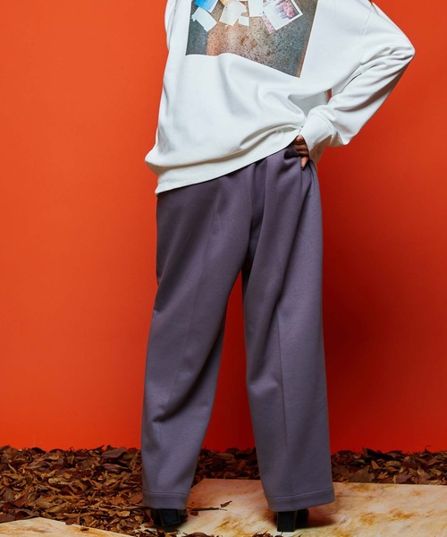 MAISON SPECIAL(メゾンスペシャル)の「【WEB限定】《ユニセックスアイテム》シルエットダンボールプライムワイドパンツ 【MAISON SPECIAL/メゾンスペシャル】(スウェットパンツ・メンズ・ブラック/パープル・0/1/2)」の8枚目の写真