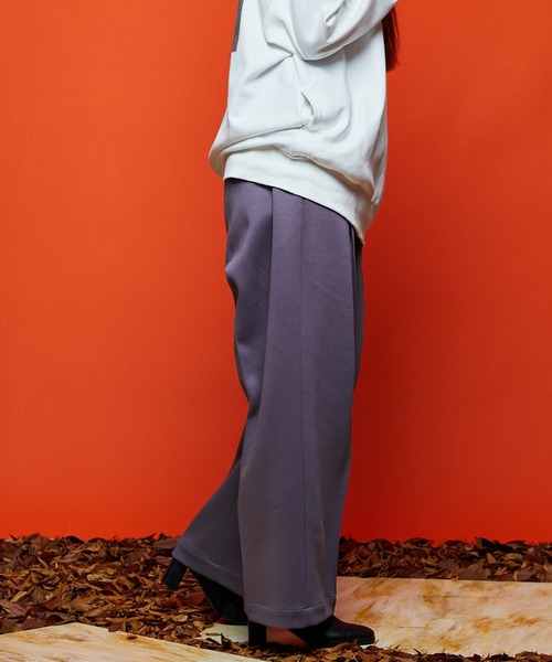 MAISON SPECIAL(メゾンスペシャル)の「【WEB限定】《ユニセックスアイテム》シルエットダンボールプライムワイドパンツ 【MAISON SPECIAL/メゾンスペシャル】(スウェットパンツ・メンズ・ブラック/パープル・0/1/2)」の7枚目の写真