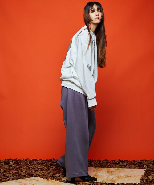 MAISON SPECIAL(メゾンスペシャル)の「【WEB限定】《ユニセックスアイテム》シルエットダンボールプライムワイドパンツ 【MAISON SPECIAL/メゾンスペシャル】(スウェットパンツ・メンズ・ブラック/パープル・0/1/2)」の4枚目の写真