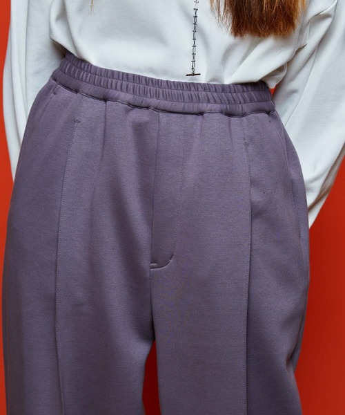 MAISON SPECIAL(メゾンスペシャル)の「【WEB限定】《ユニセックスアイテム》シルエットダンボールプライムワイドパンツ 【MAISON SPECIAL/メゾンスペシャル】(スウェットパンツ・メンズ・ブラック/パープル・0/1/2)」の9枚目の写真