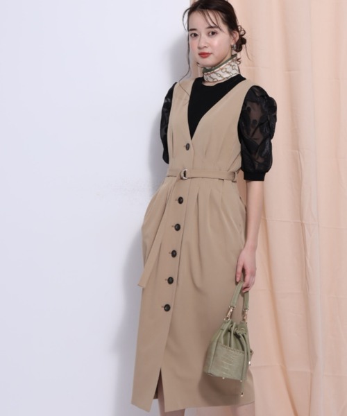 Mystrada（マイストラーダ）の「前後2WAY Vネックジャンスカ  