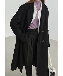 【Fano Studios】Oversized double breasted batting chester coat FD20W182