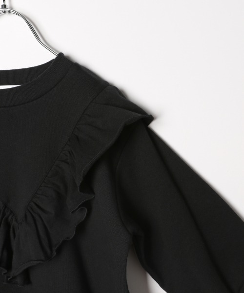 GLOBAL WORK（グローバルワーク）の「【キッズ】フリフリgirlyスウェットワンピース/924332（ワンピース・キッズ・ベージュ/ブラック・100cm/120cm/130cm/140cm/110cm）」の14枚目の写真