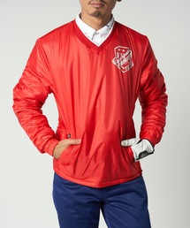 FILA（フィラ）の「【FILA:フィラゴルフ】Vネックプルオーバーブルゾン / ゴルフウェア 長袖 スポーティー（ブルゾン・メンズ）」