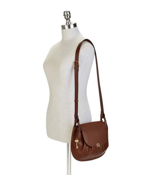 FOSSIL（フォッシル）の「GIGI FLAP CROSSBODY　ZB1496（ショルダーバッグ・レディース・ブラウン/ブラック・FREE）」の9枚目の写真