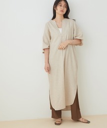 ADAM ET ROPE' | 【WEB限定】リネンカフタンワンピース(ワンピース)