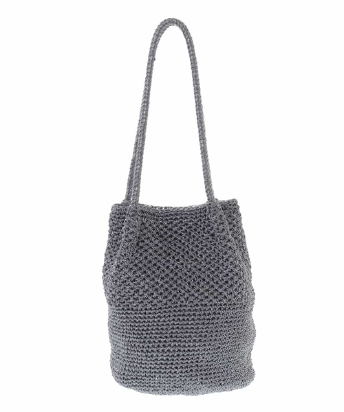 MK MICHEL KLEIN（エムケーミッシェルクラン）の「メタルメッシュ巾着型バッグ（トートバッグ・レディース・ゴールド/チャコールグレー/シルバー・00）」の5枚目の写真