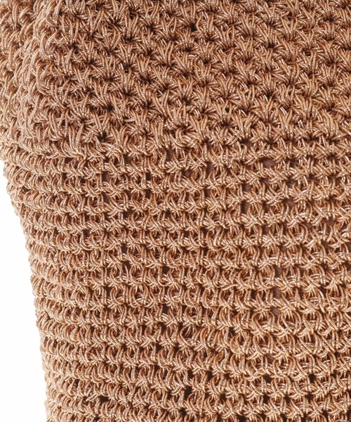 MK MICHEL KLEIN（エムケーミッシェルクラン）の「メタルメッシュ巾着型バッグ（トートバッグ・レディース・ゴールド/チャコールグレー/シルバー・00）」の15枚目の写真