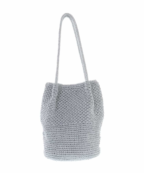 MK MICHEL KLEIN（エムケーミッシェルクラン）の「メタルメッシュ巾着型バッグ（トートバッグ・レディース・ゴールド/チャコールグレー/シルバー・00）」の18枚目の写真